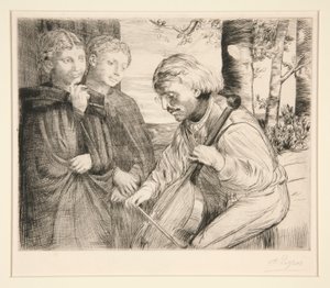 Violspelaren av Alphonse Legros