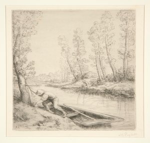 Morgon på floden av Alphonse Legros