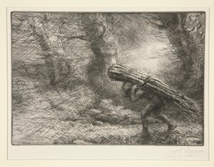 Återvänden till stugan av Alphonse Legros