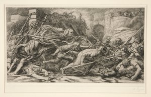 Le Triomphe de la Mort: Apres le Combat (Dödens triumf: efter slaget) av Alphonse Legros