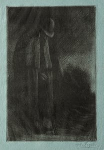 Resenären i skyddsrummet. av Alphonse Legros