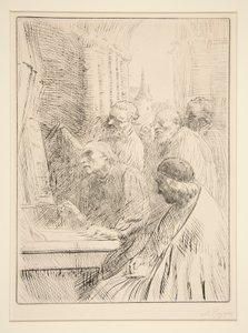 Munkarna vid L av Alphonse Legros