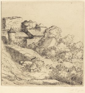Liten brännare av gräs av Alphonse Legros