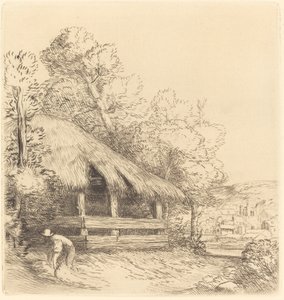 Little Shelter (Le petit hangar) av Alphonse Legros