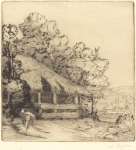 Little Shelter (Le petit hangar) av Alphonse Legros