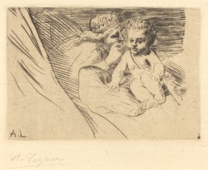Mab och Cupid (Mab et Cupidon) av Alphonse Legros