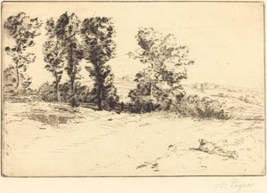 Äng i Sunshine Le pre ensoleille. av Alphonse Legros