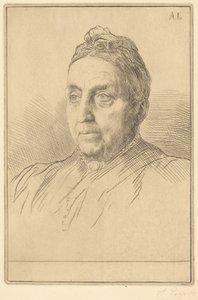 Fru Kemp, fjärde bilden. av Alphonse Legros