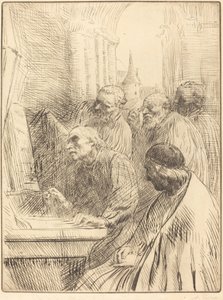 Munkar i kyrkan (Les moines a l