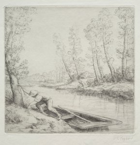 Morgon på floden av Alphonse Legros