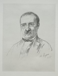 Herr Champfleury, 1875. av Alphonse Legros