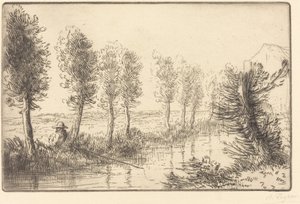 Nära Mill Pres du moulin. av Alphonse Legros