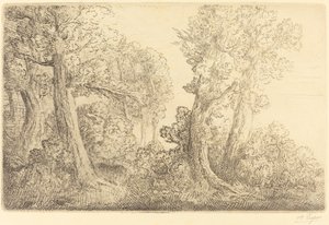 Nära skogen, Veronne (Pres du bois, Veronne) av Alphonse Legros