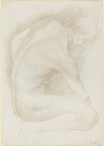 Gammal man av Alphonse Legros