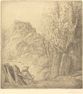 Gamla byn Gamla stan. av Alphonse Legros