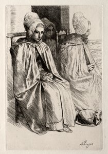 Bondekvinna i kvarteret Boulogne av Alphonse Legros