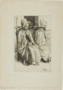 Bondekvinnor från närheten av Boulogne av Alphonse Legros
