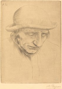 Bonde i en rund hatt av Alphonse Legros