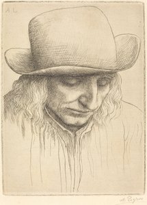 Bonde i en rund hatt av Alphonse Legros