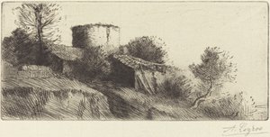 Pigeon Tower Duvatornet. av Alphonse Legros