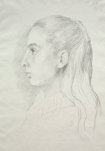 Porträtt av fröken Nora E. Legros av Alphonse Legros