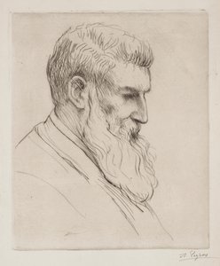 Porträtt av Craibe Angus av Alphonse Legros