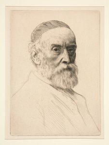 Porträtt av G.F. Watt (R.A.) av Alphonse Legros