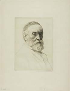 Porträtt av G. F. Watts, R.A. av Alphonse Legros