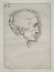 Porträtt av Mme. Emily Hughes (1:a plattan) av Alphonse Legros