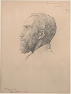Porträtt av professor Alexander Kennedy av Alphonse Legros