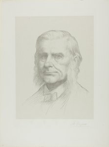 Porträtt av professor Huxley av Alphonse Legros