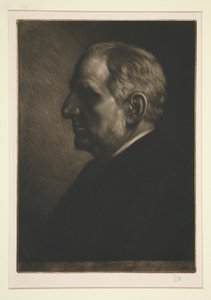 Porträtt av Seymour Haden av Alphonse Legros