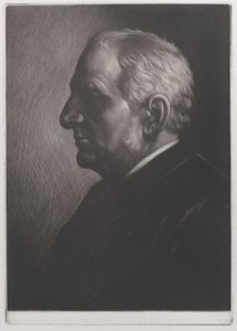 Porträtt av Sir Francis Seymour Haden, 1881. av Alphonse Legros