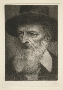 Porträtt av Tennyson av Alphonse Legros