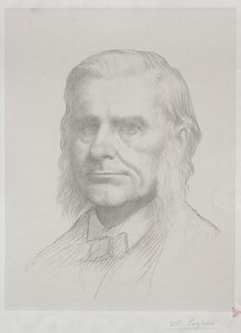 Porträtt av Thomas Huxley (2nd Plate) av Alphonse Legros