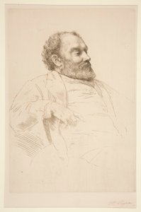 Porträtt av Val Prinsep, R.A. av Alphonse Legros