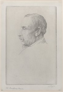 Porträtt av William Cawthorne Unwin, 1892. av Alphonse Legros