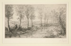 Pres du moulin (nära bruket) av Alphonse Legros