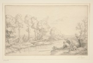 Vila vid floden av Alphonse Legros