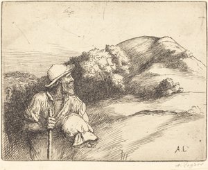 Återvända från fälten (Le retour des champs) av Alphonse Legros