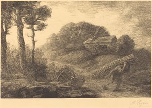 Fagot-samlarens återkomst, 2:a plattan (Le retour du fagotier) av Alphonse Legros