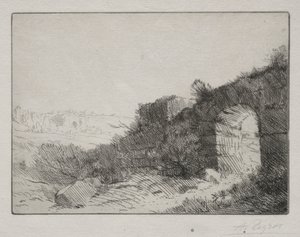 romerska ruiner. av Alphonse Legros