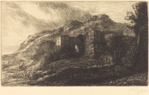 Ruinerna av ett slott av Alphonse Legros