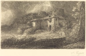 Ruinerna av ett slott av Alphonse Legros