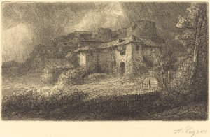 Ruinerna av ett slott Ruinerna av slottet. av Alphonse Legros