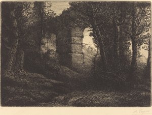 Ruinerna av en gammal akvedukt Ruinerna av en gammal akvedukt. av Alphonse Legros