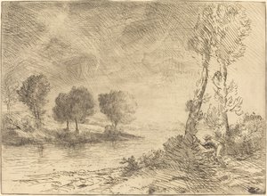 Laxfiskare av Alphonse Legros