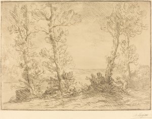 Laxfiskare Laxfiskaren. av Alphonse Legros
