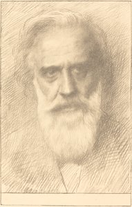 Självporträtt. av Alphonse Legros
