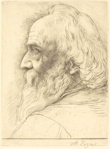 Självporträtt, 12:e plattan. av Alphonse Legros